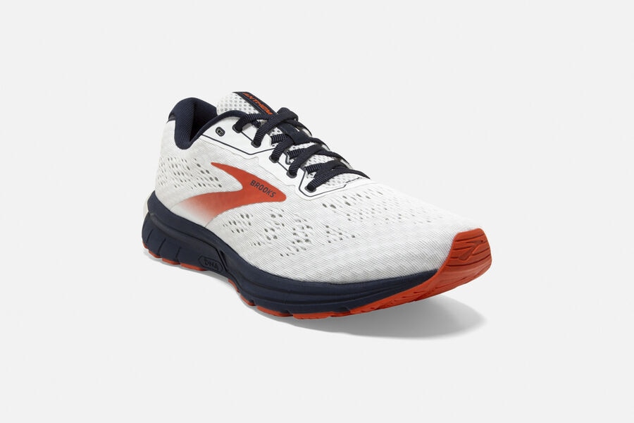 Anthem 3 Road Brooks Running Shoes NZ Mens - White/Red - MJAVQK-981